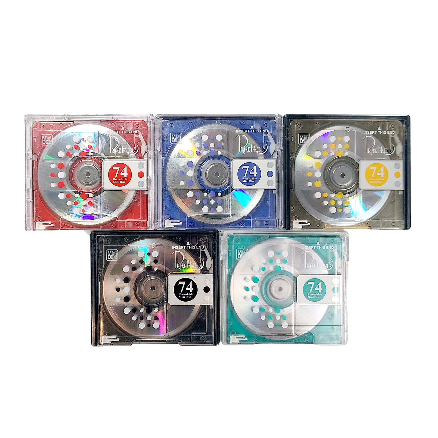 Prime Media 74 Minute MiniDisc 5 Pack
