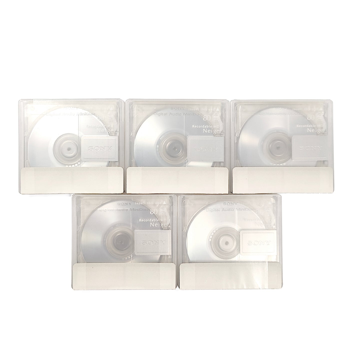 Sony Neige 80 Minute MiniDisc 5 Pack