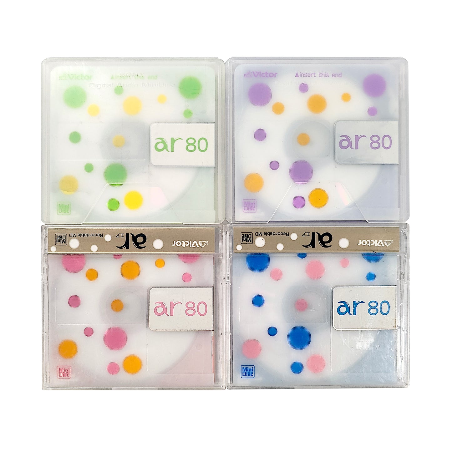 Victor AR Sweets 80 Minute MiniDisc 4 Pack