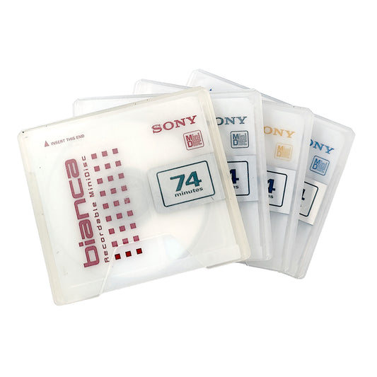 Sony Bianca 74 Minute MiniDisc 4 Pack