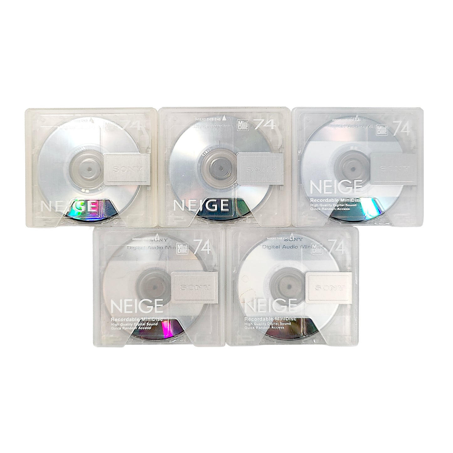 Sony Neige 74 Minute MiniDisc 5 Pack