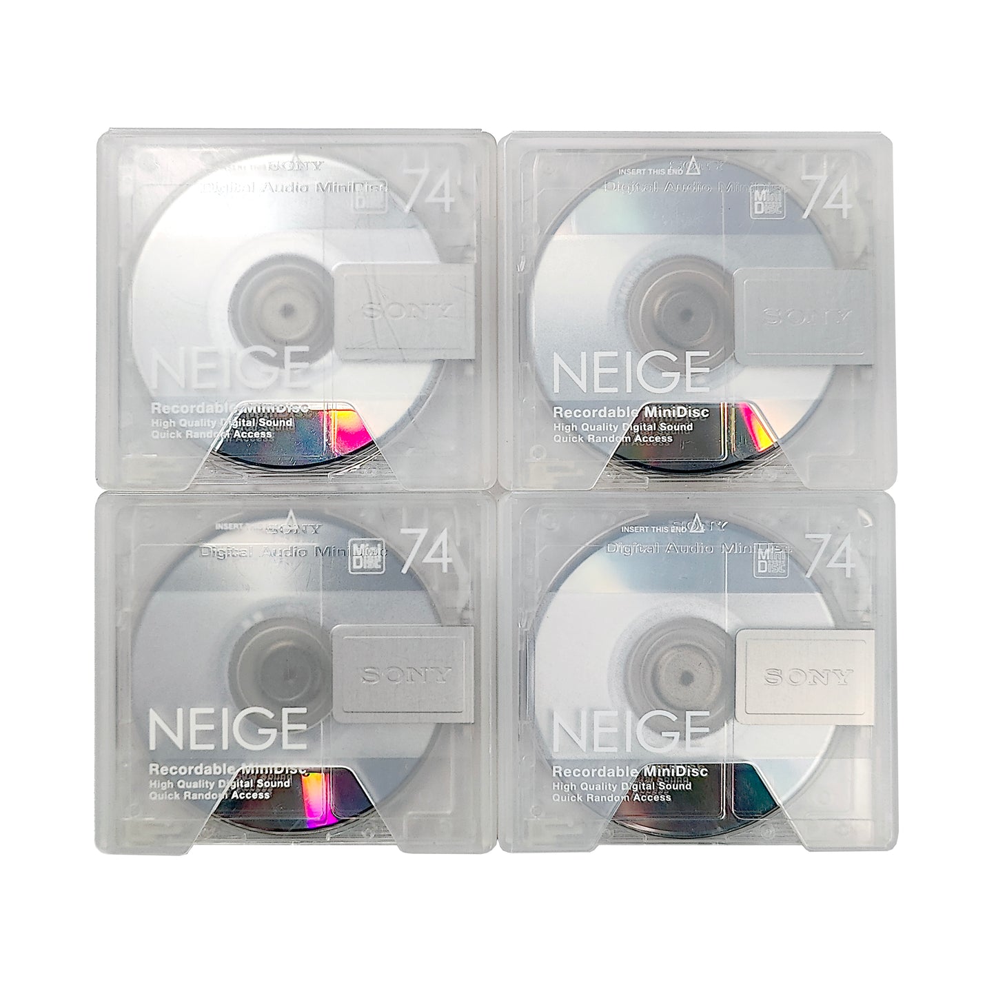 Sony Neige 74 Minute MiniDisc 4 Pack