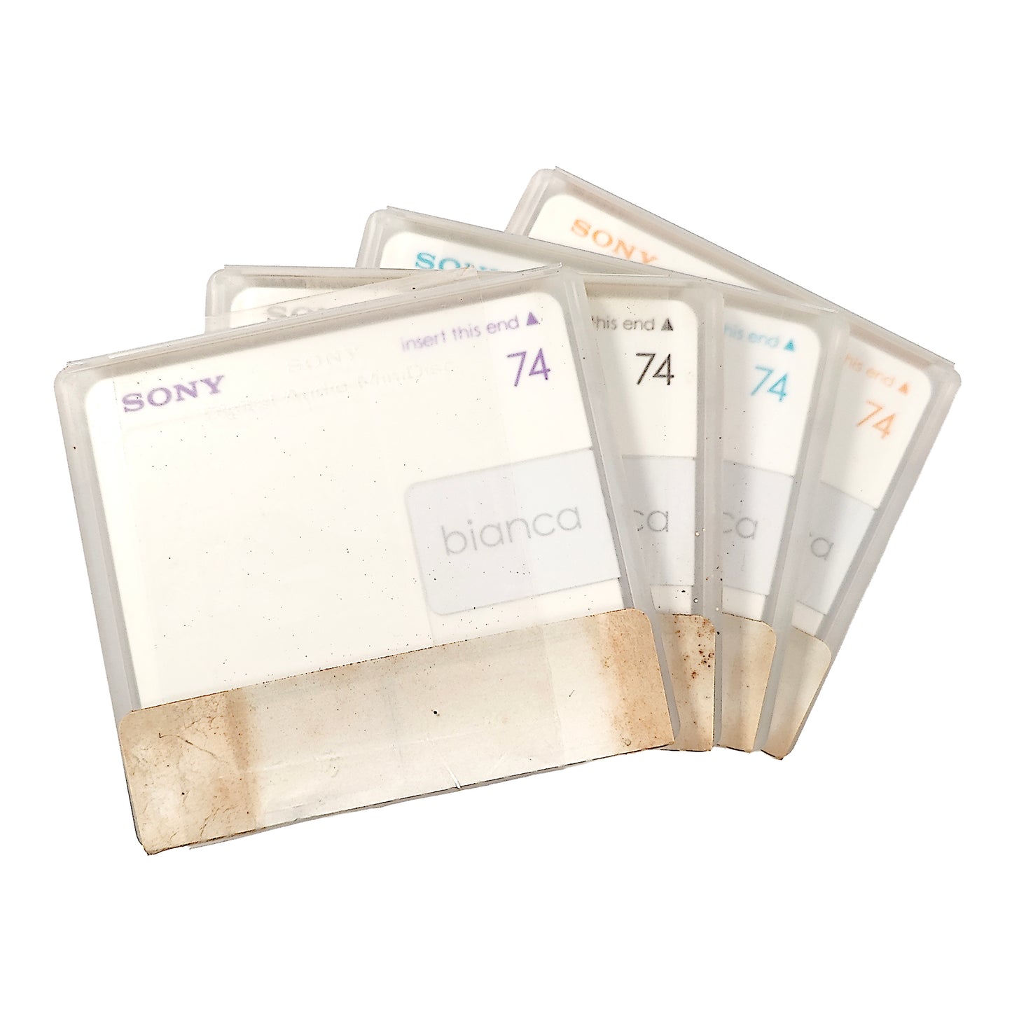 Sony Bianca 74 Minute MiniDisc 4 Pack