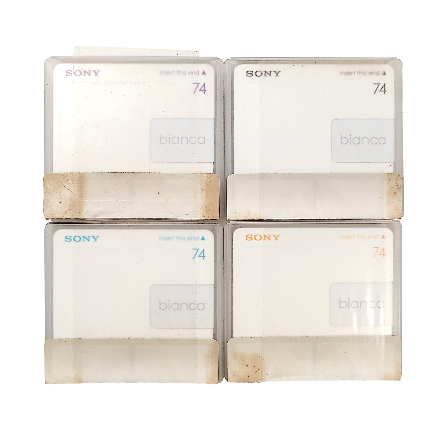 Sony Bianca 74 Minute MiniDisc 4 Pack