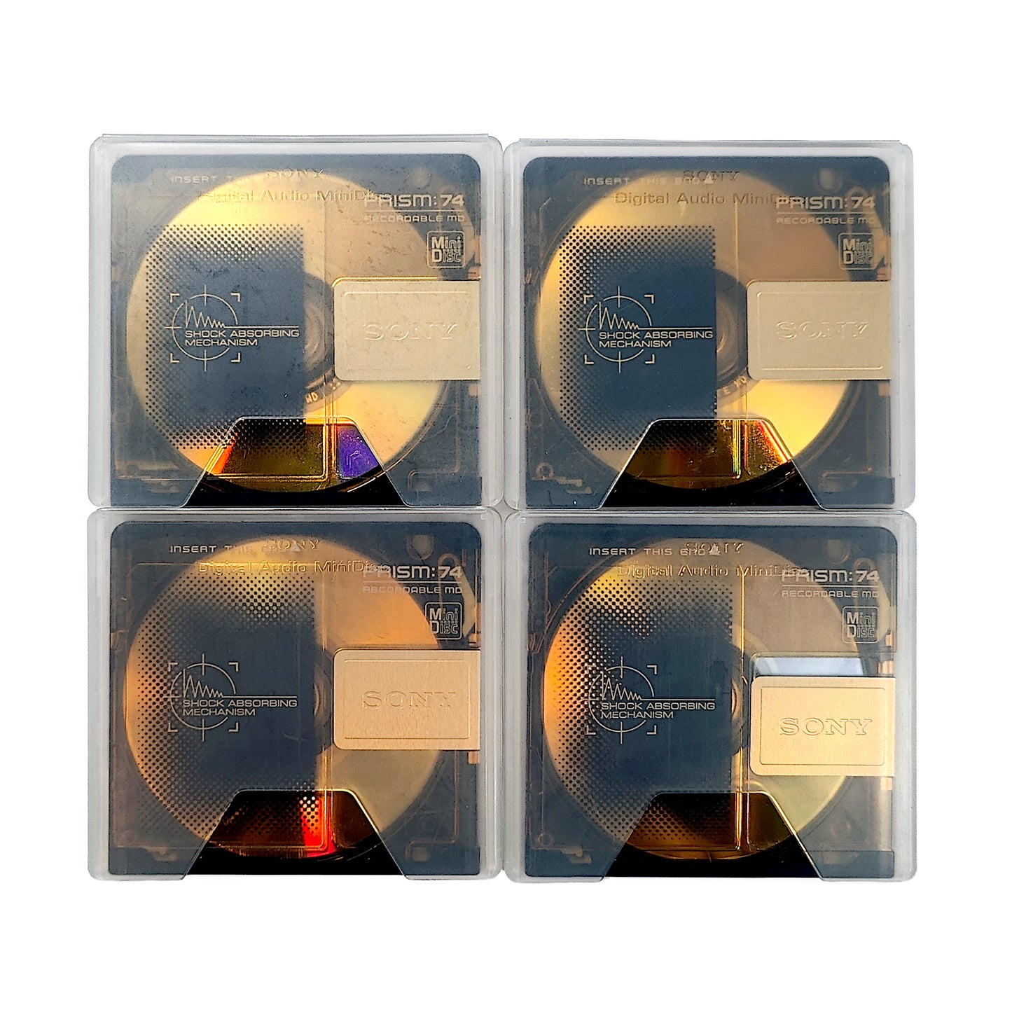 Sony Prism 74 Minute MiniDisc 4 Pack