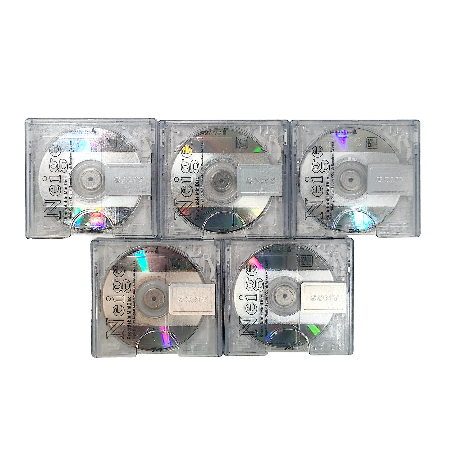 Sony Neige 74 Minute MiniDisc 5 Pack