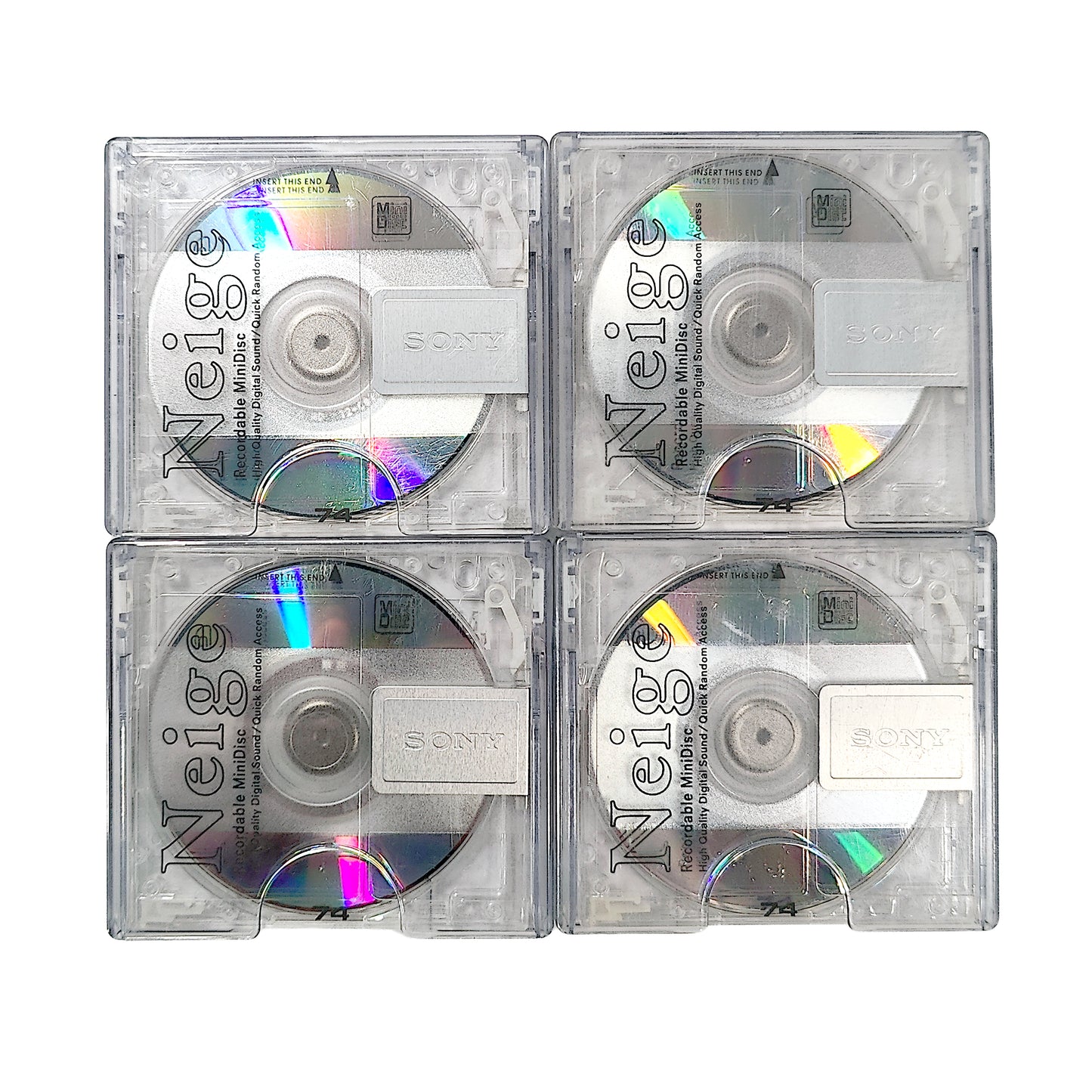 Sony Neige 74 Minute MiniDisc 4 Pack