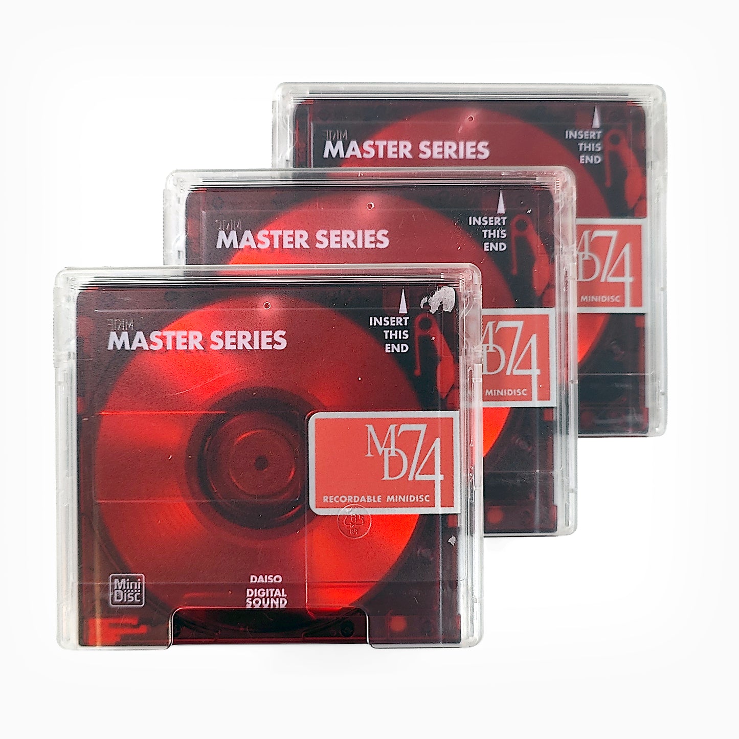 Daiso Master Series 74 Minute MiniDisc 3 Pack