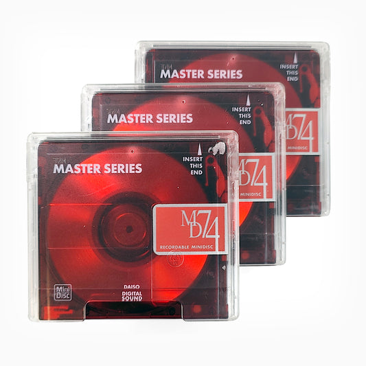 Daiso Master Series 74 Minute MiniDisc 3 Pack
