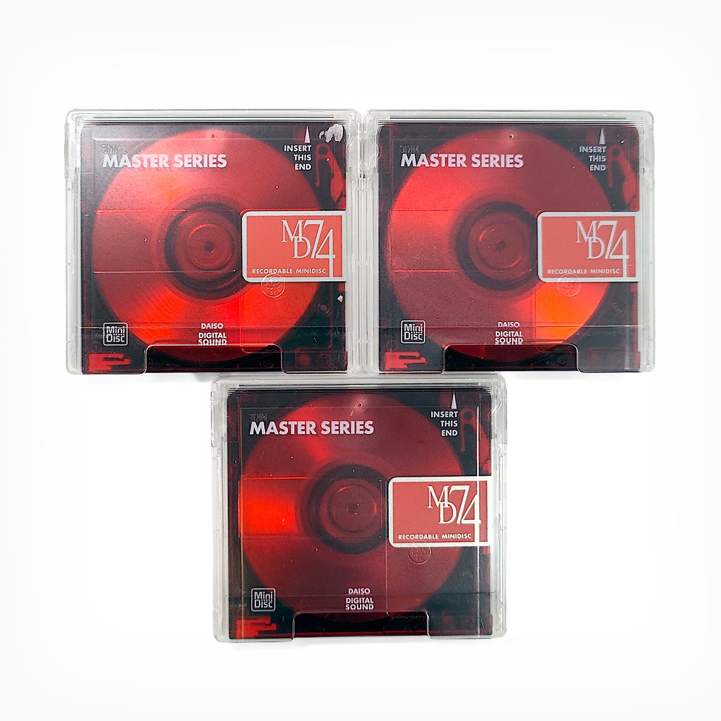 Daiso Master Series 74 Minute MiniDisc 3 Pack