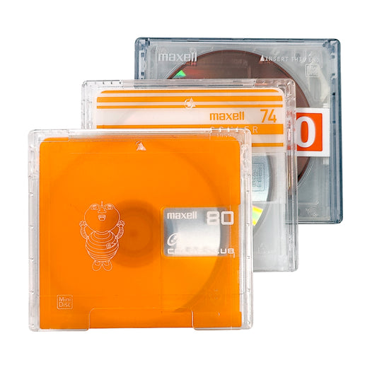 Maxell 74 & 80 Minute MiniDisc 3 Pack