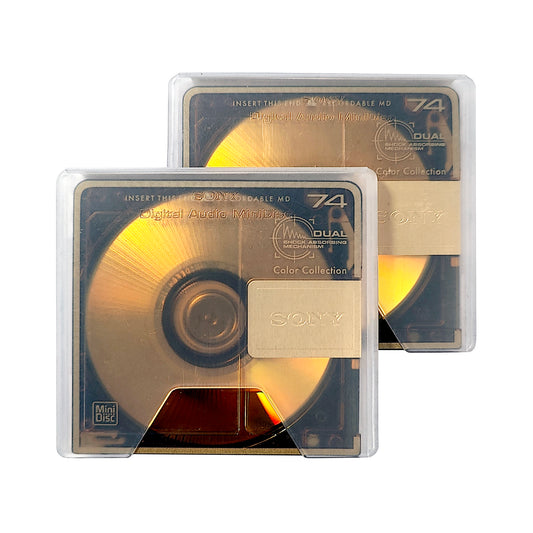 Sony Prism Gold 74 minute MiniDisc 2 Pack