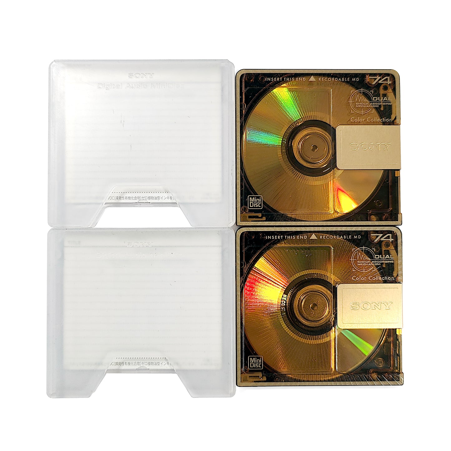 Sony Prism Gold 74 minute MiniDisc 2 Pack