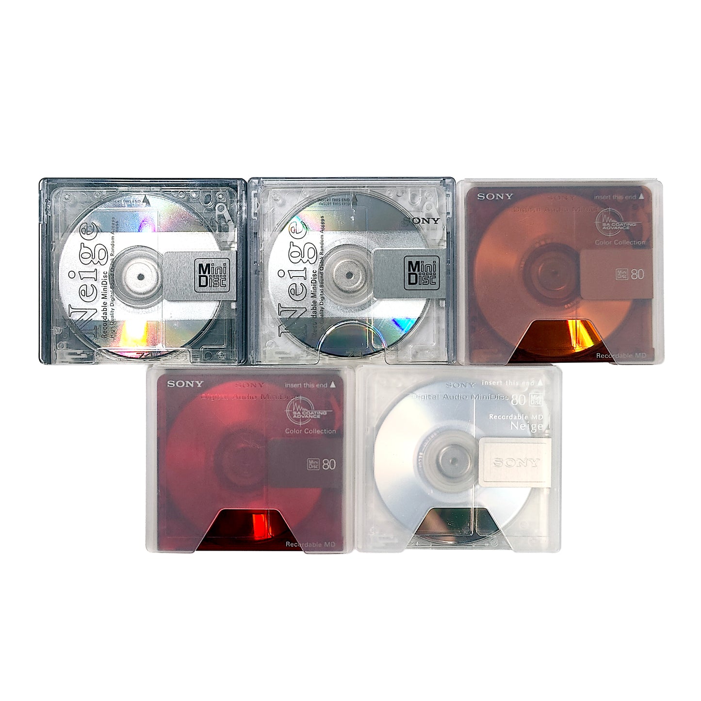 Sony 74 & 80 Minute MiniDisc 5 Pack