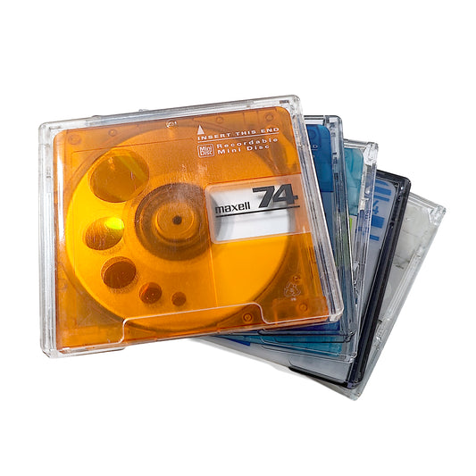 TDK / Maxell 74 & 80 Minute MiniDisc 5 Pack