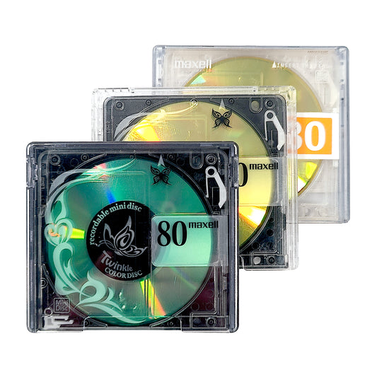 Maxell Twinkle 80 Minute MiniDisc 3 Pack