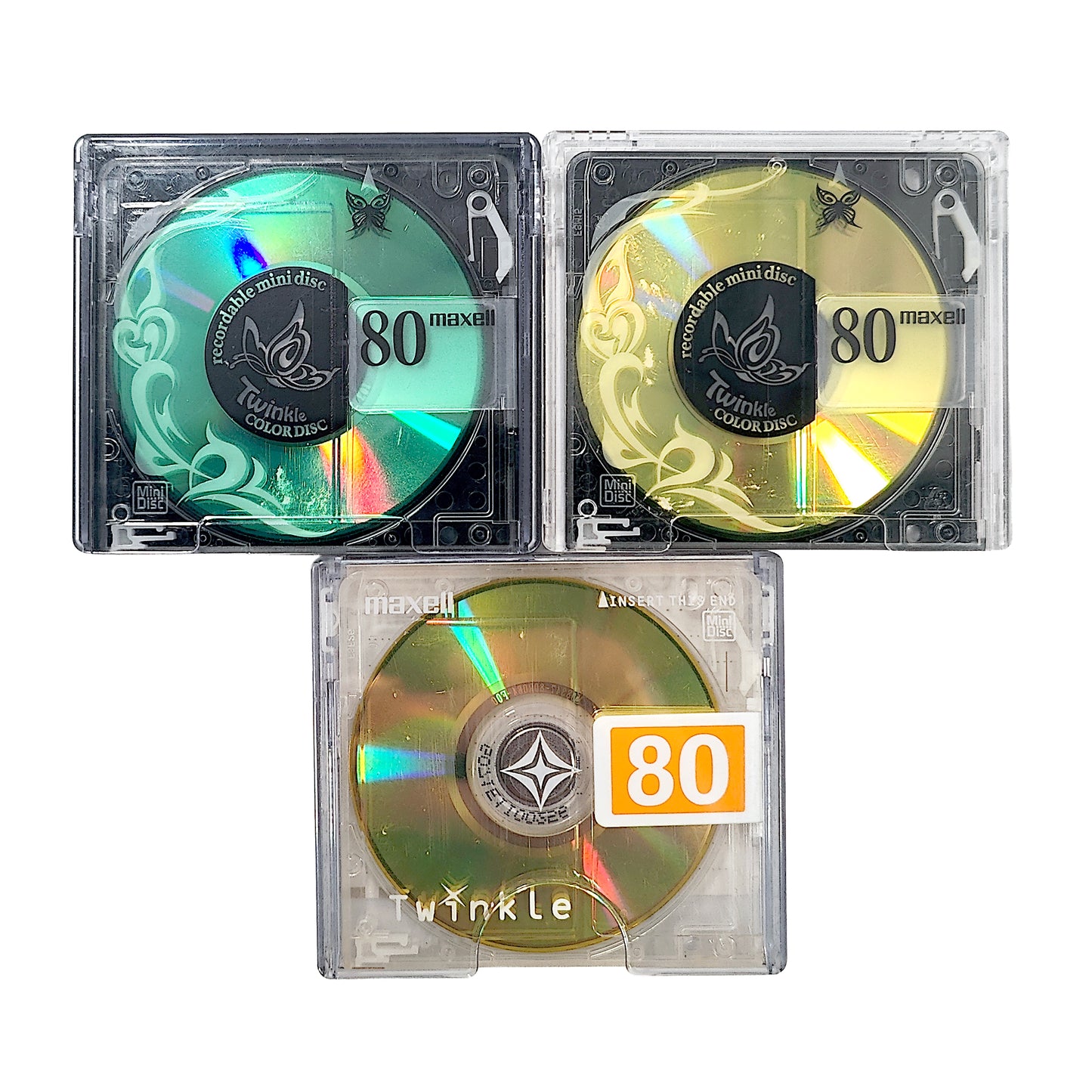 Maxell Twinkle 80 Minute MiniDisc 3 Pack