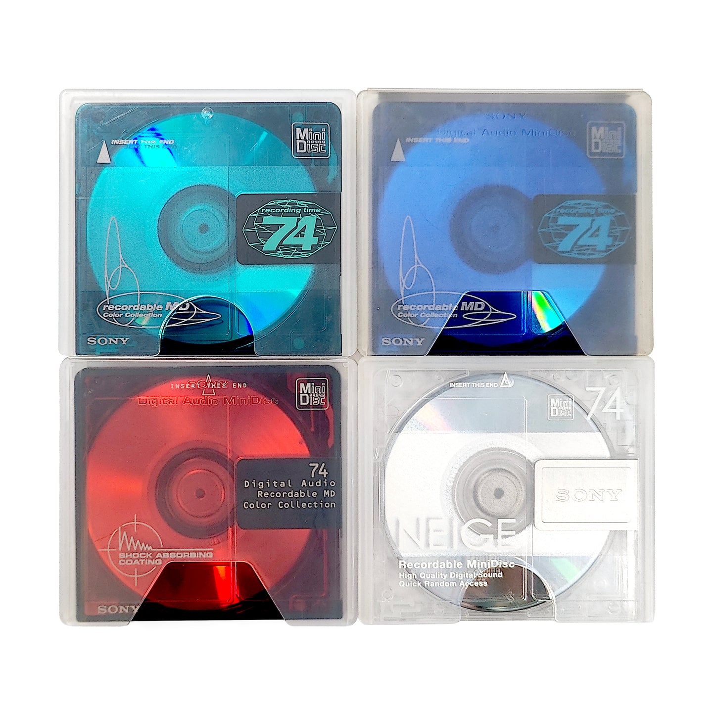 Sony 74 Minute MiniDisc 4 Pack