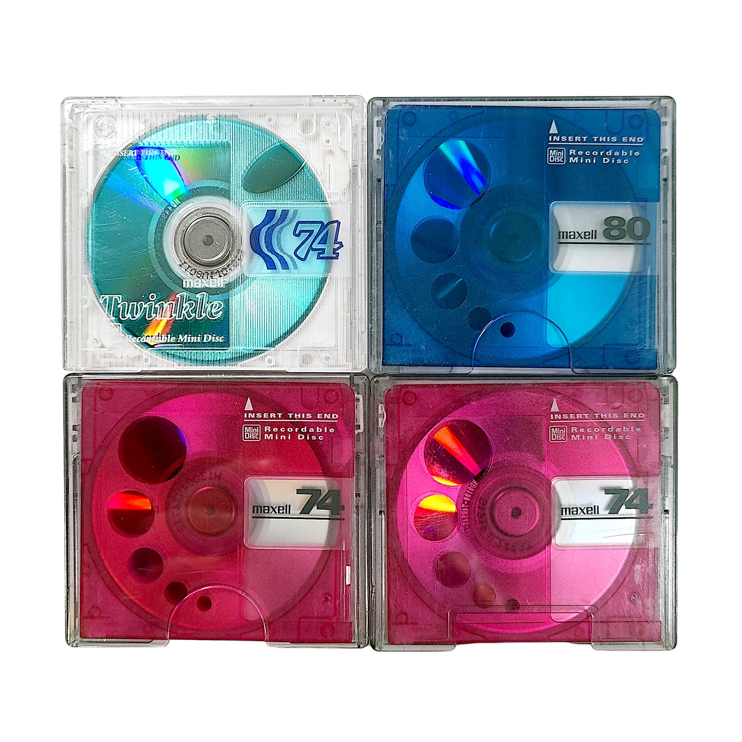 Maxell 74 & 80 Minute MiniDisc 4 Pack