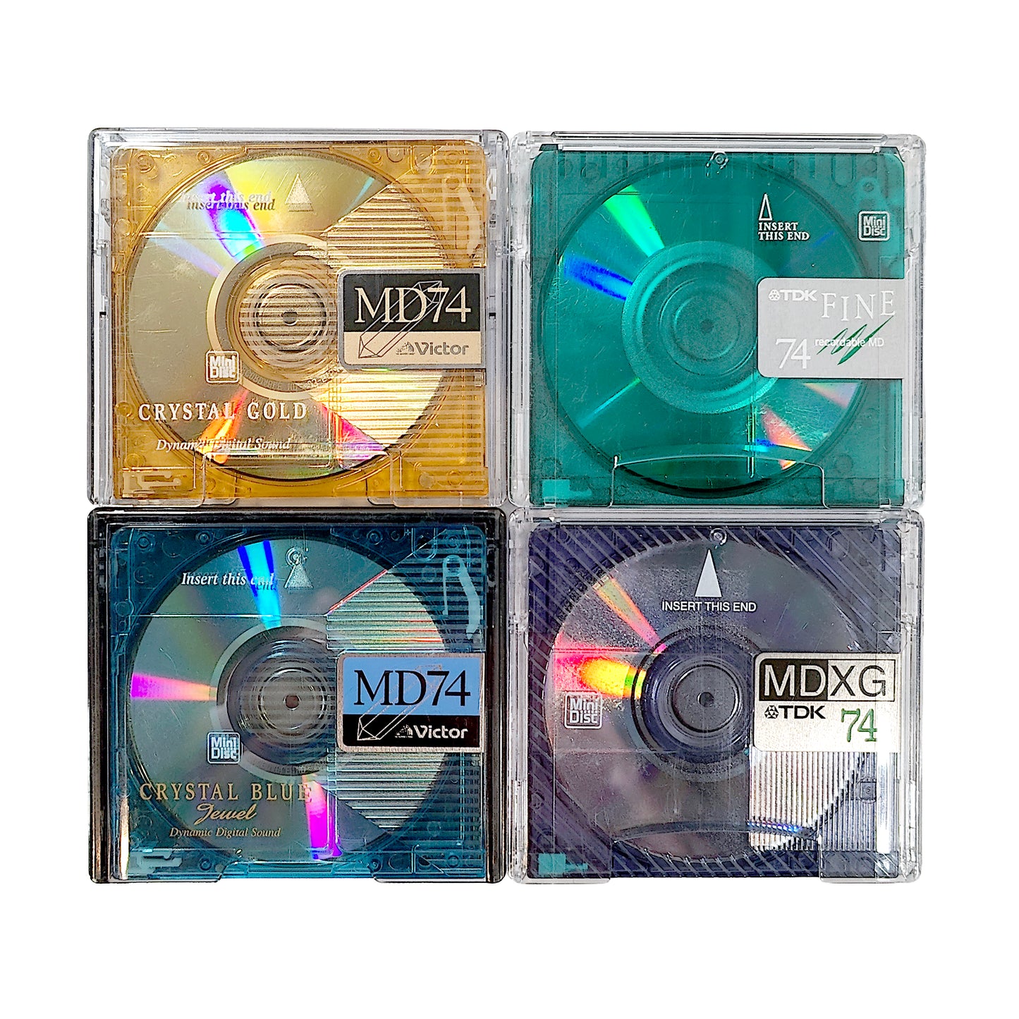 Victor & TDK 74 Minute MiniDisc 4 Pack