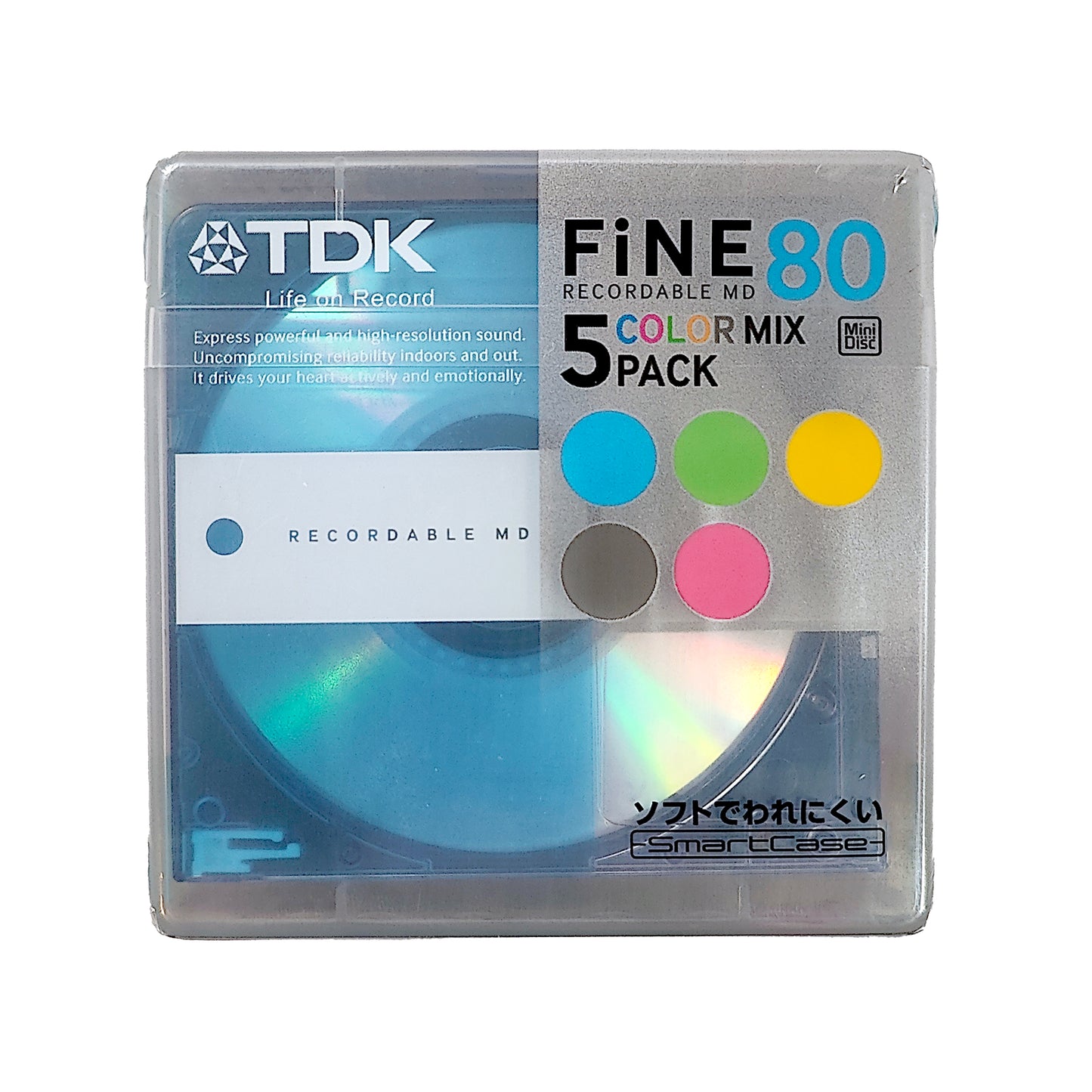 TDK Fine 80 Minute MiniDisc 5 Pack