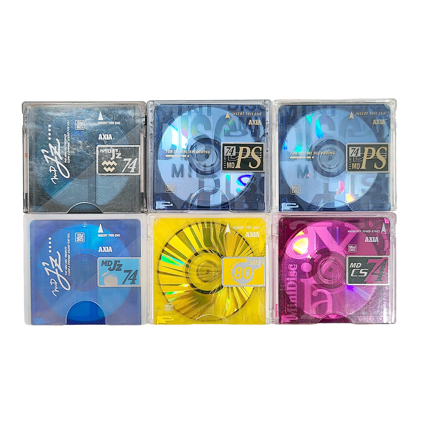 Axia 74 & 80 Minute MiniDisc 6 Pack