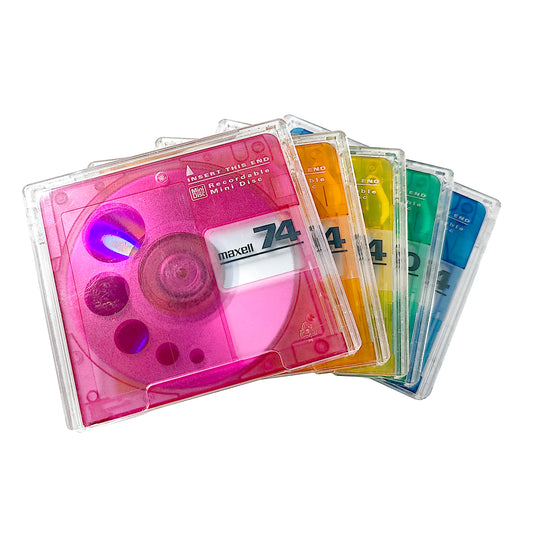 Maxell 74 & 80 Minute MiniDisc 5 Pack