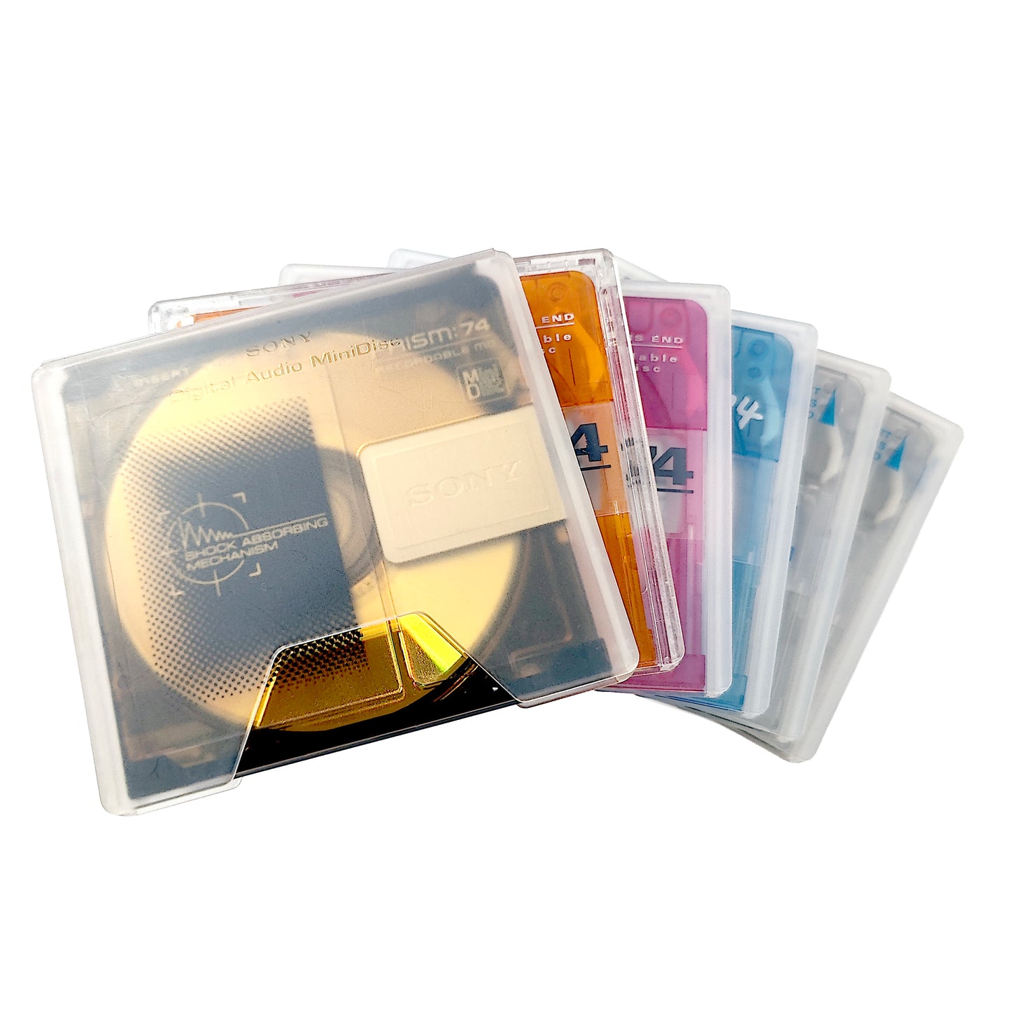 Various Brand 74 Minute MiniDisc 6 Pack