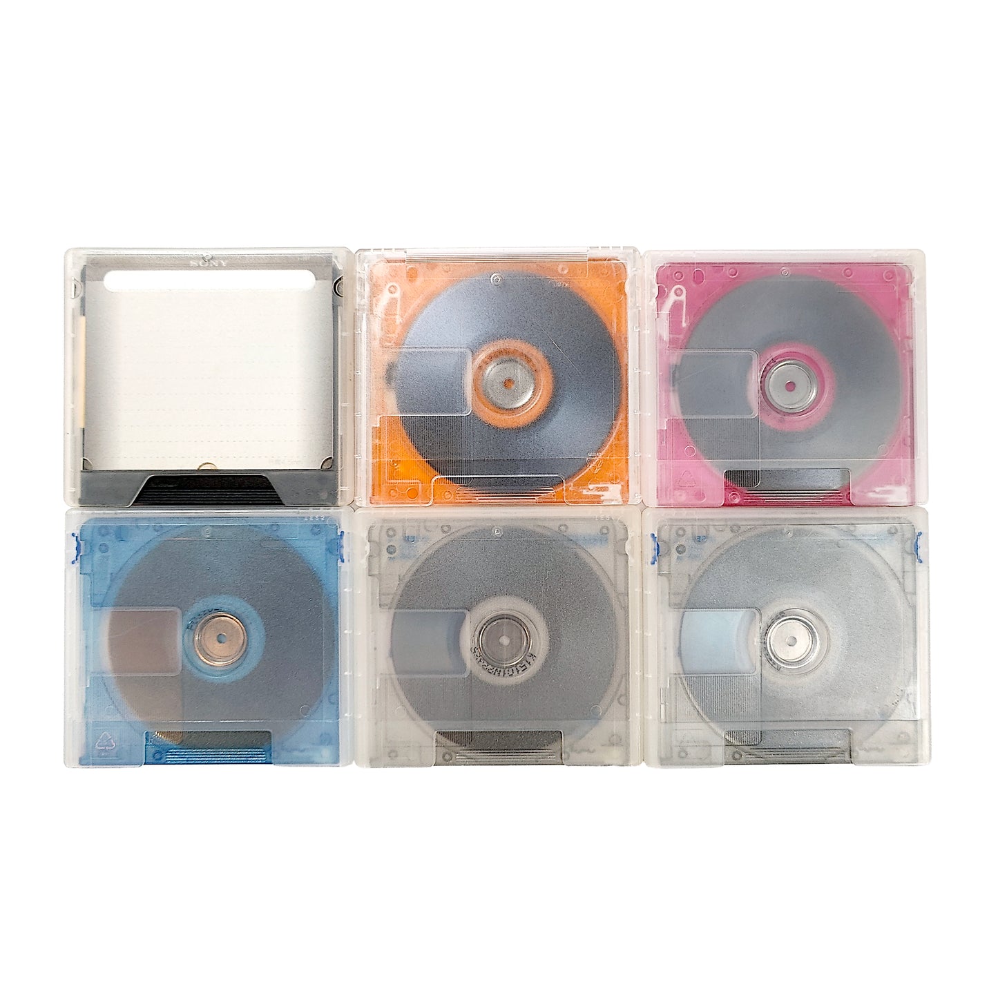 Various Brand 74 Minute MiniDisc 6 Pack
