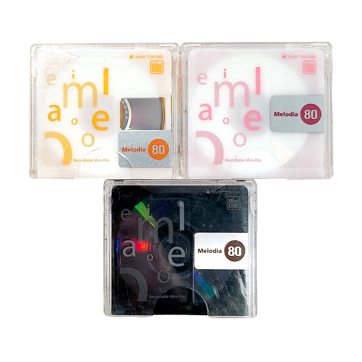 Daiso Melodia 80 Minute MiniDisc 3 Pack