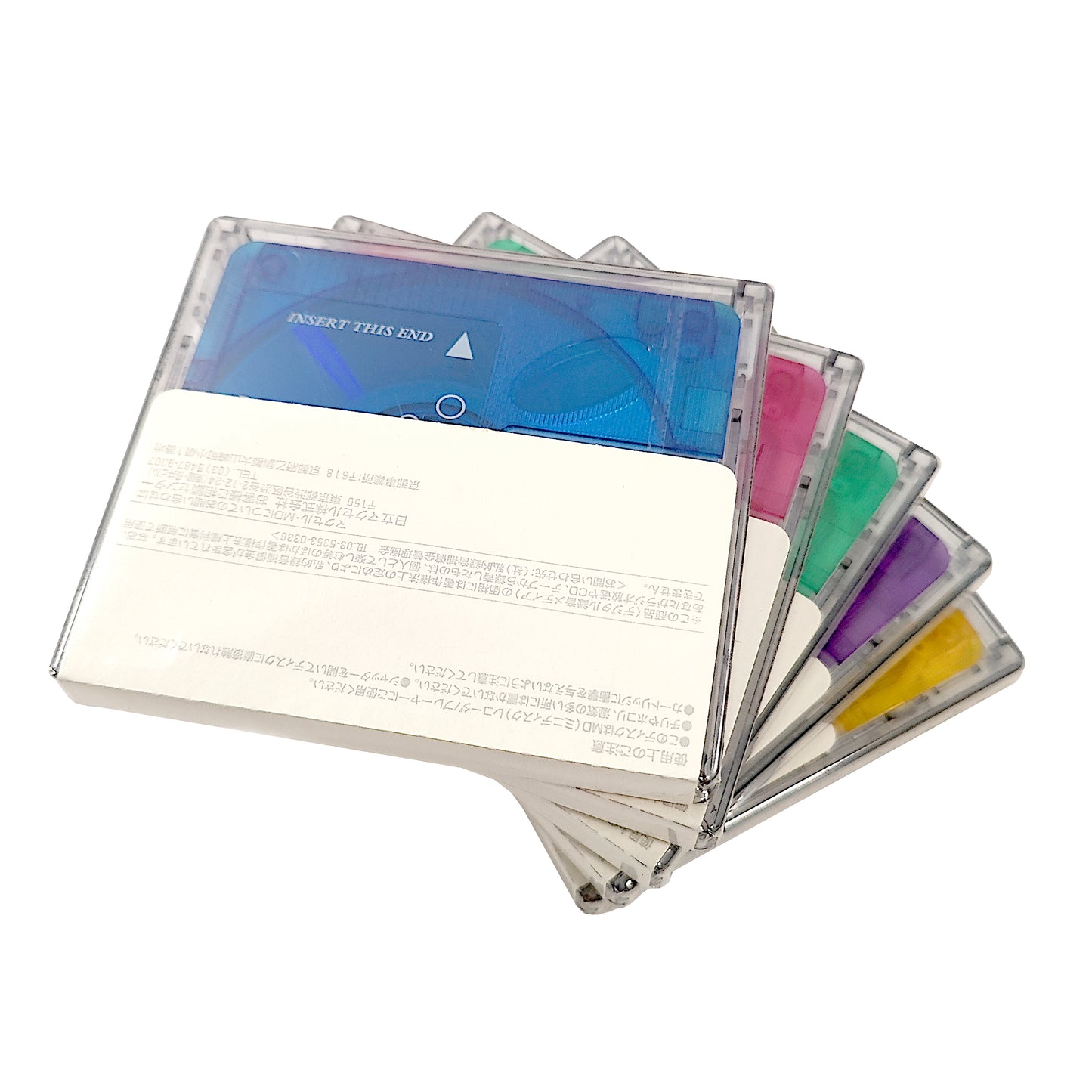 Maxell Colors 74 or 80 Minute MiniDisc 5 Pack