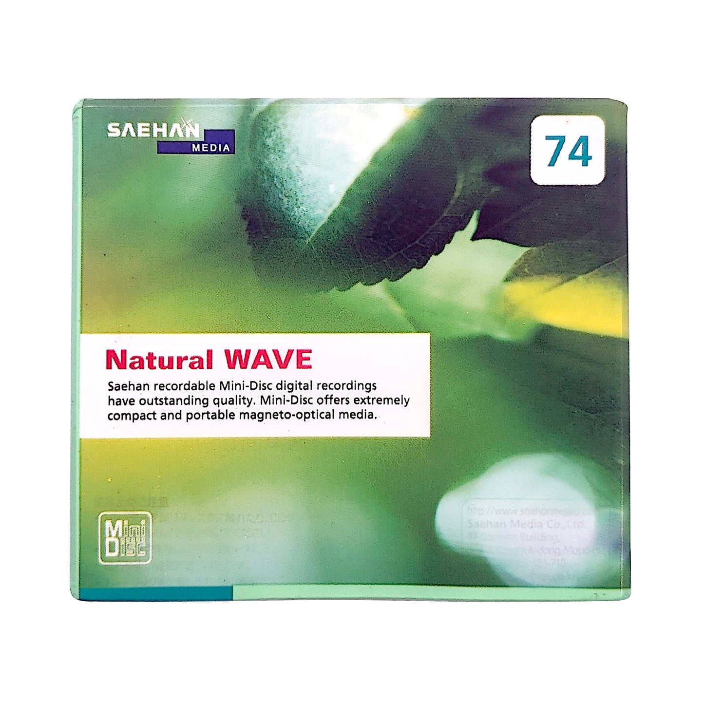 Saehan Natural Wave 74 Minute MiniDisc