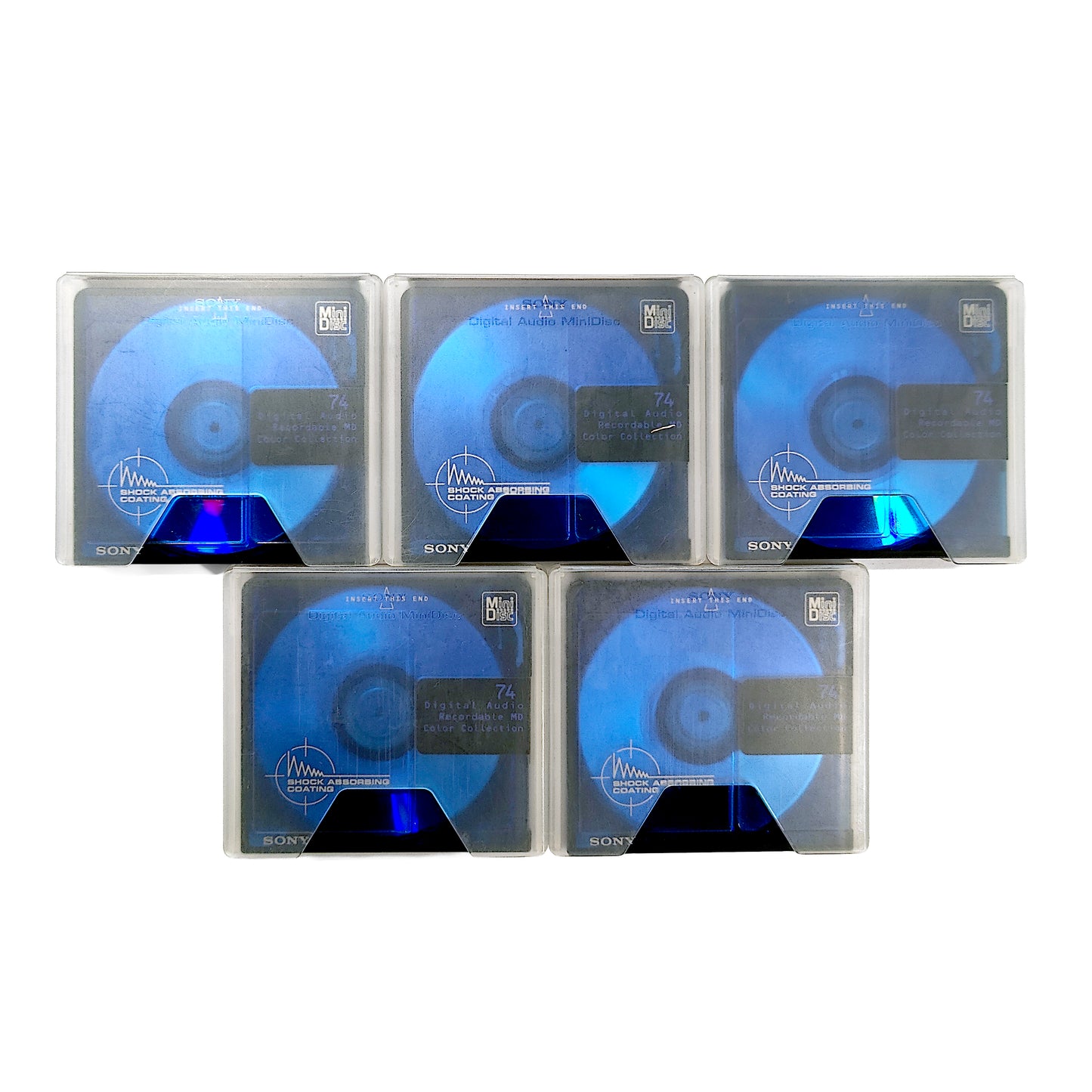 Sony Color Collection 74 Minute MiniDisc 5 Pack