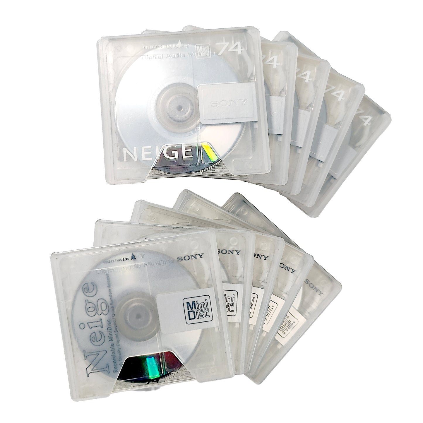 Sony Neige 74 Minute MiniDisc 10 Pack