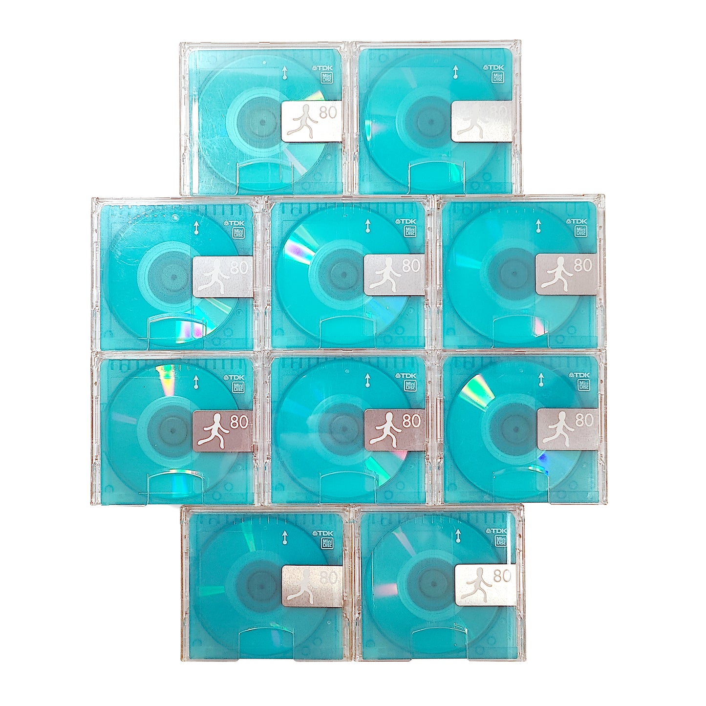 TDK Little Man 80 Minute MiniDisc 10 Pack
