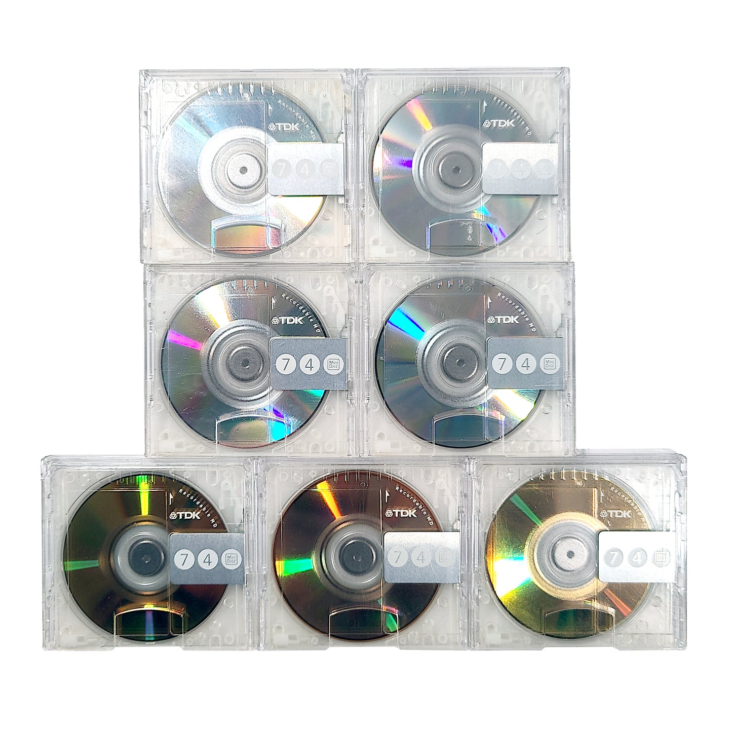 TDK Silver & Gold 74 Minute MiniDisc 7 Pack