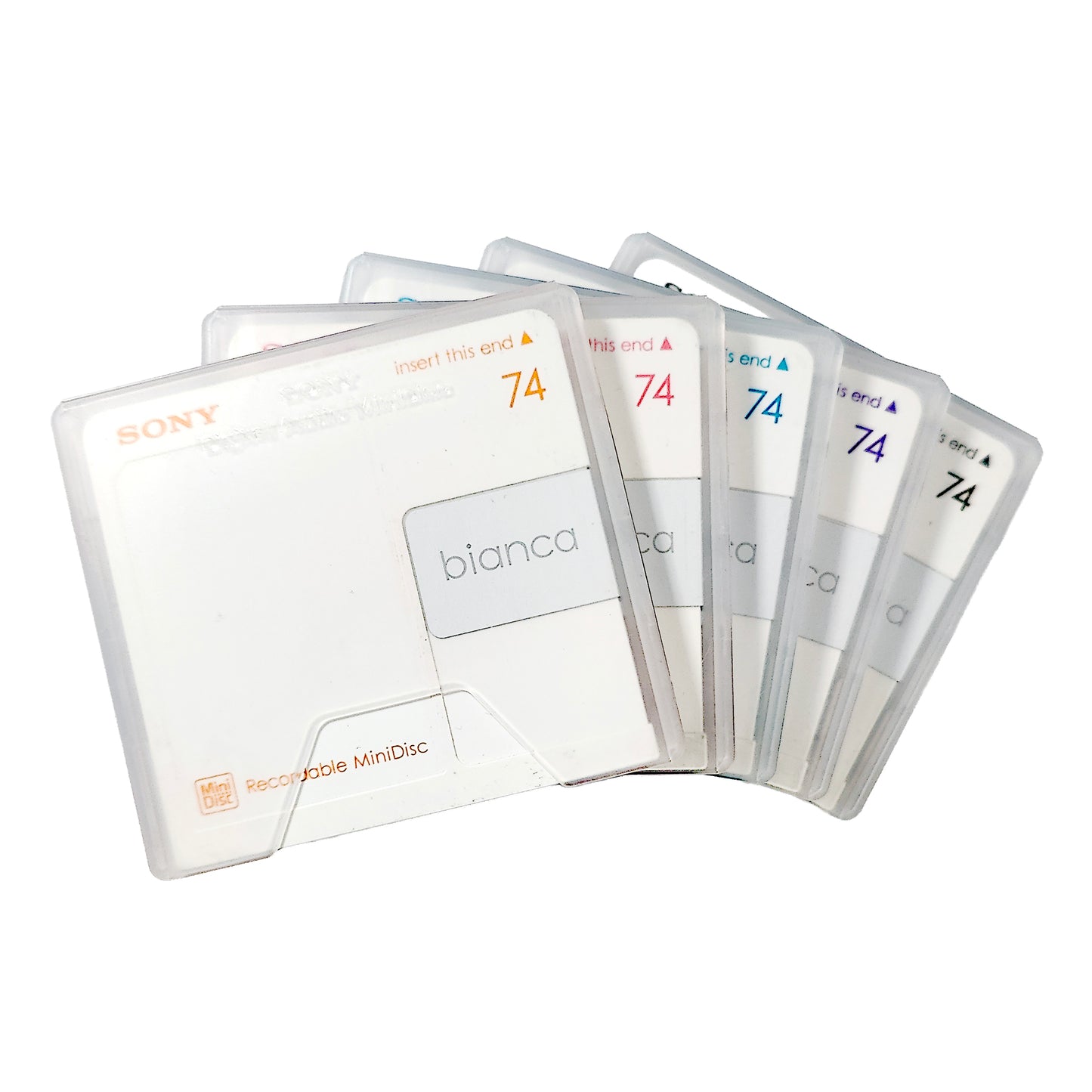 Sony Bianca 74 Minute MiniDisc 5 Pack