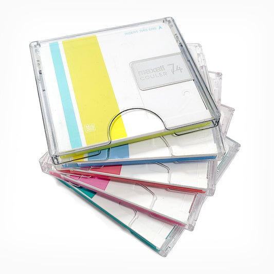 Maxell Couler 74 Minute MiniDisc 5 Pack
