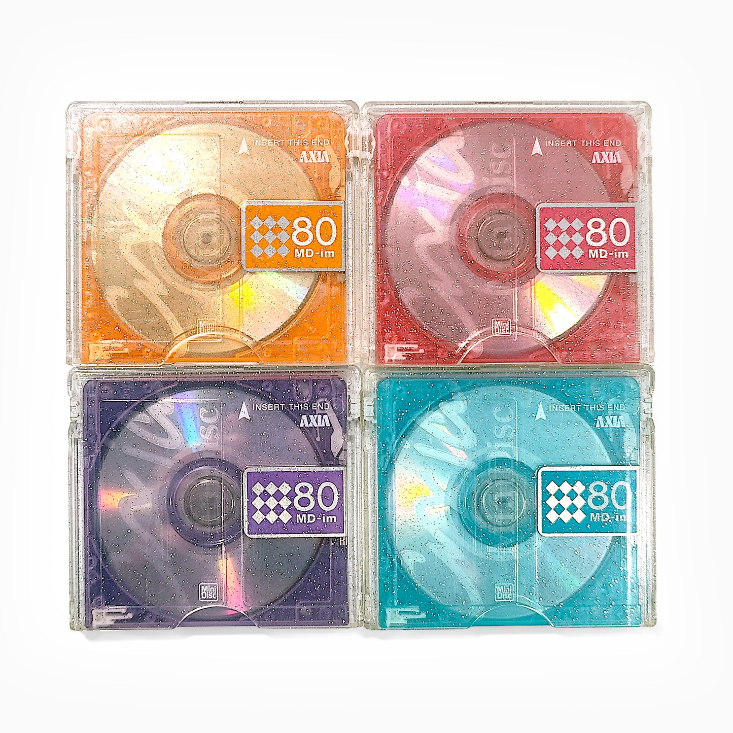 Axia MD-im 80 Minute MiniDisc 4 Pack