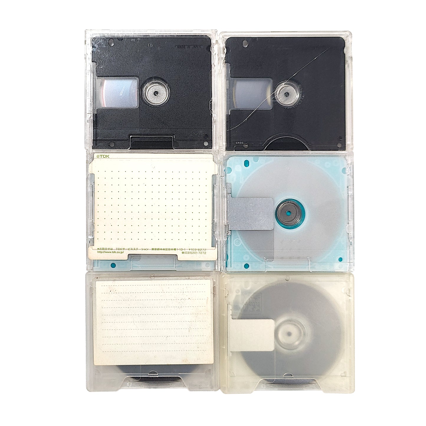 Various Brand 74 & 80 Minute MiniDisc 6 Pack