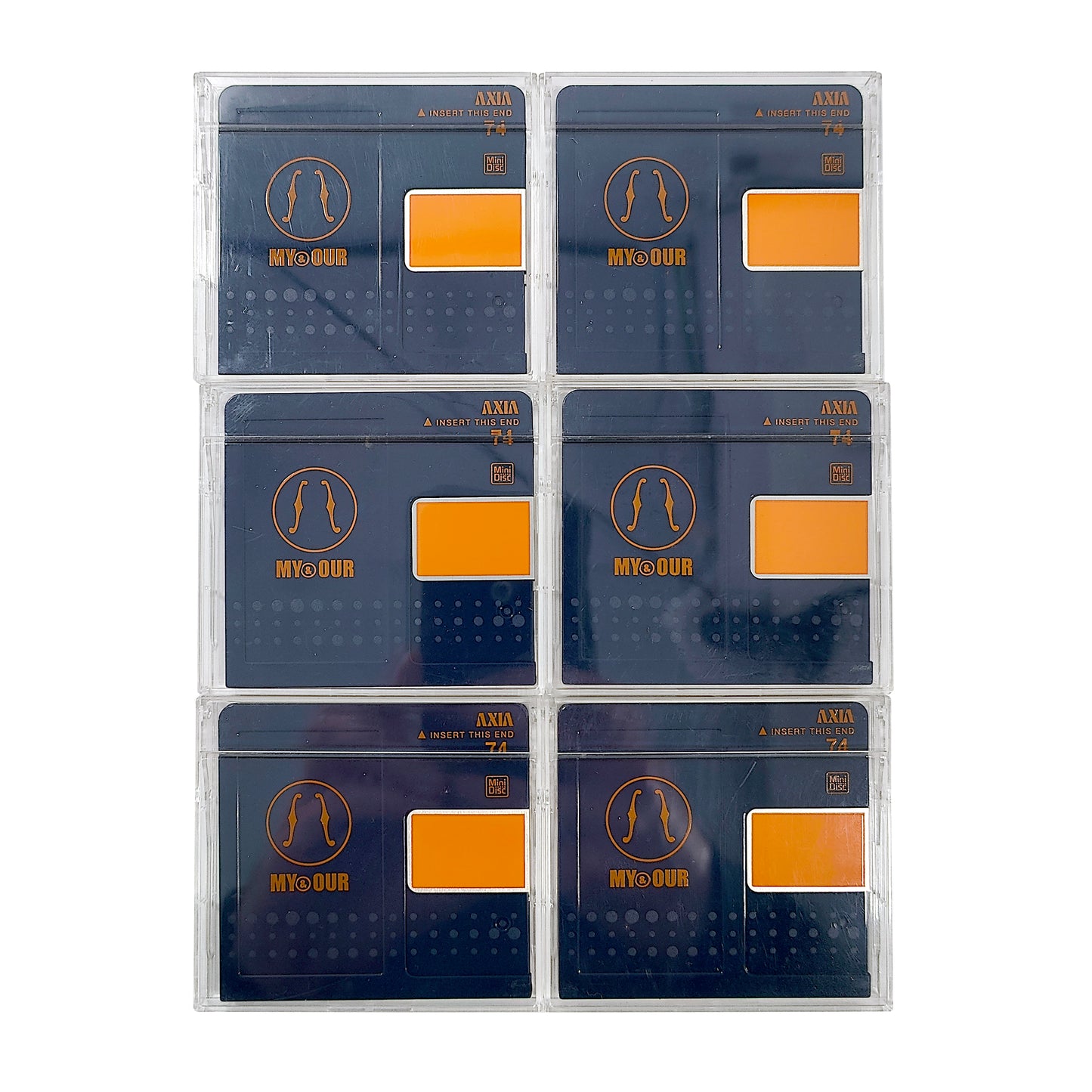 Axia My & Our 74 Minute MiniDisc 6 Pack