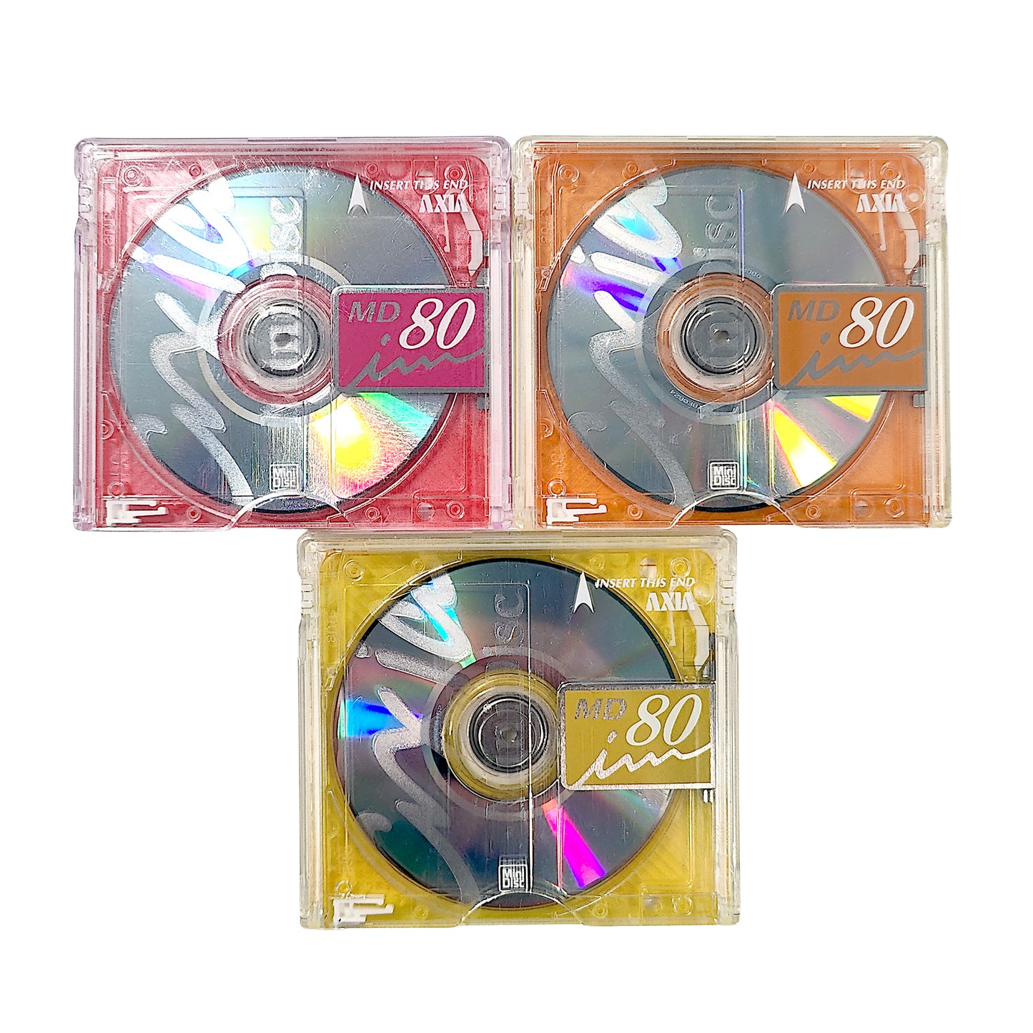 Axia MD im a 80 Minute MiniDisc 3 Pack