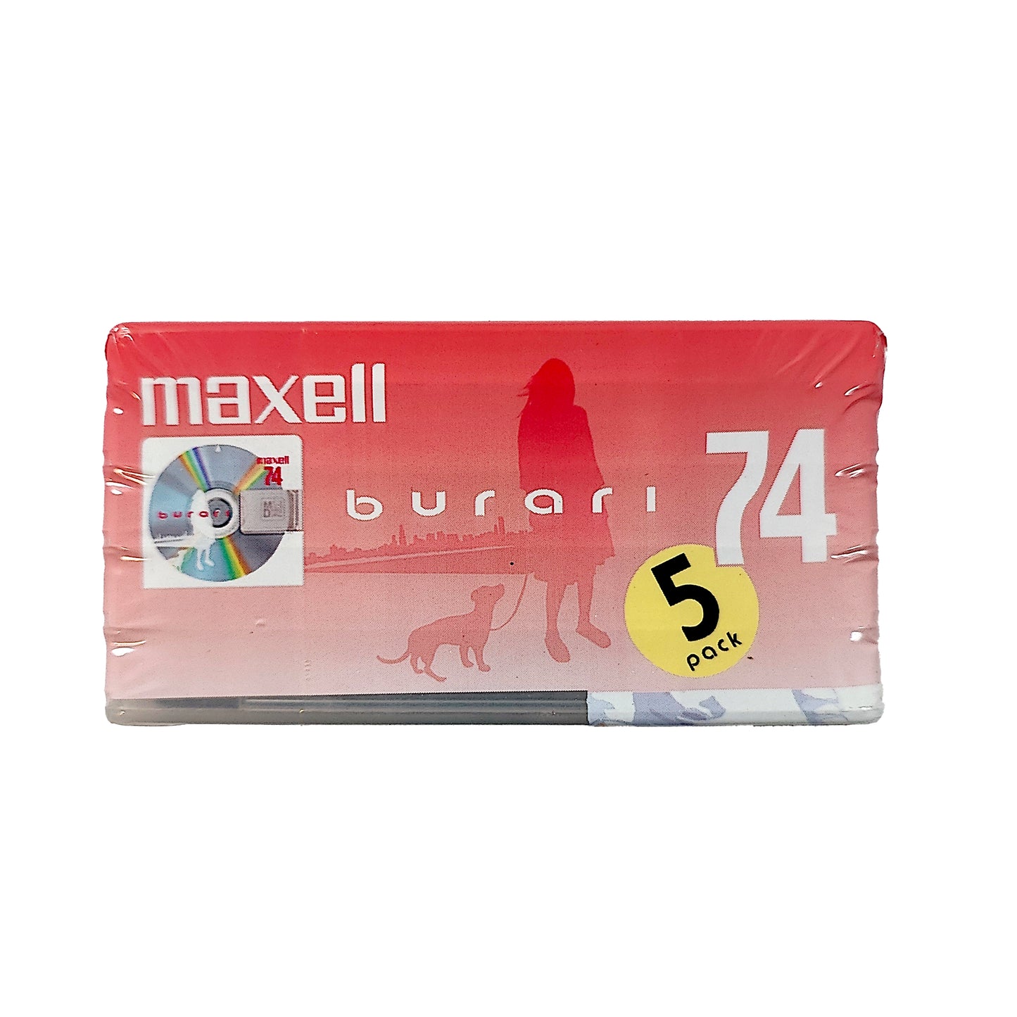 Maxell Burari 74 Minute MiniDisc 5 Pack