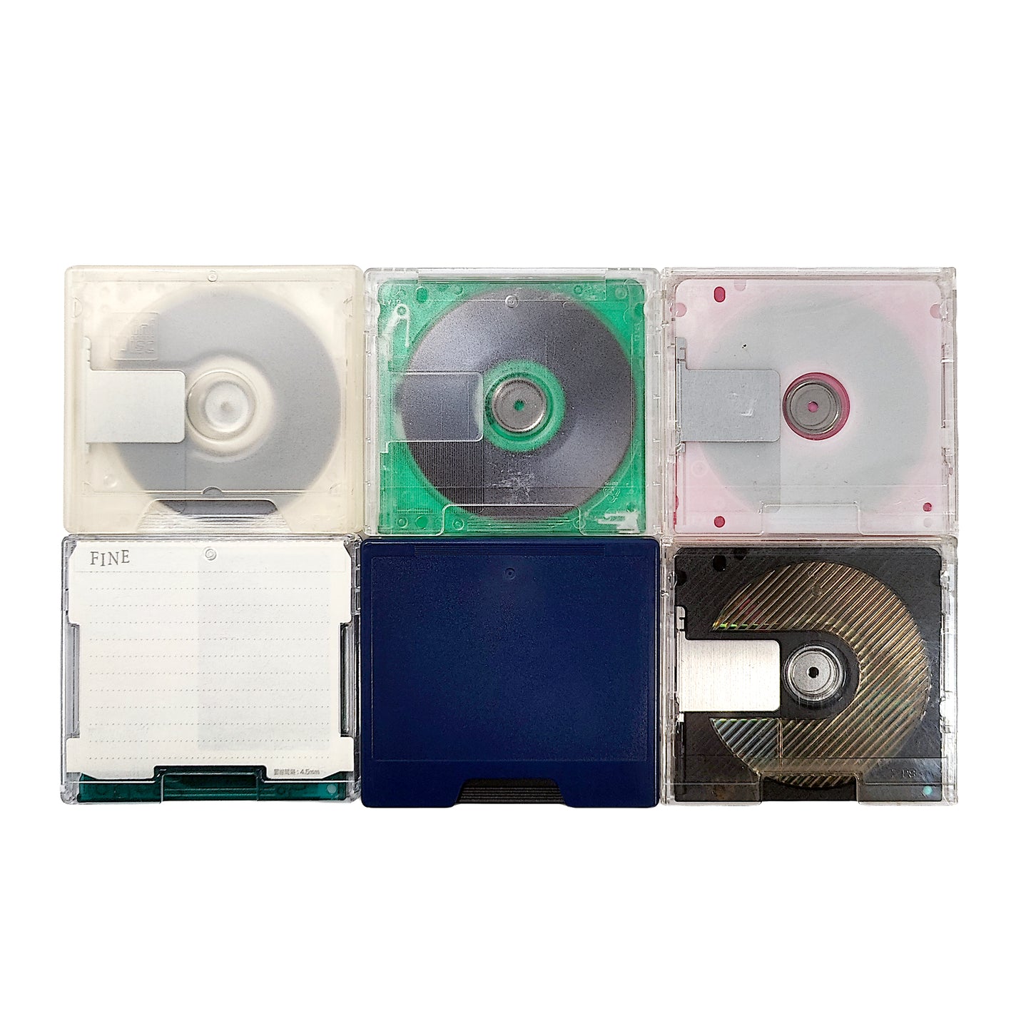 Various Brand 74 Minute MiniDisc 6 Pack