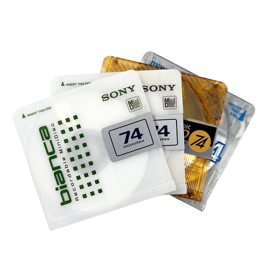 Various Brand 74 Minute MiniDisc 4 Pack