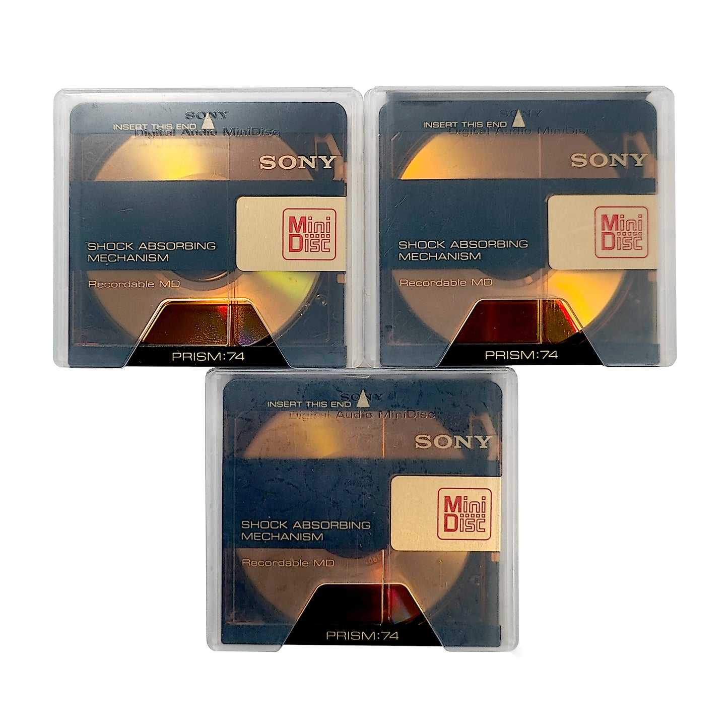 Sony Prism 74 Minute MiniDisc 3 Pack