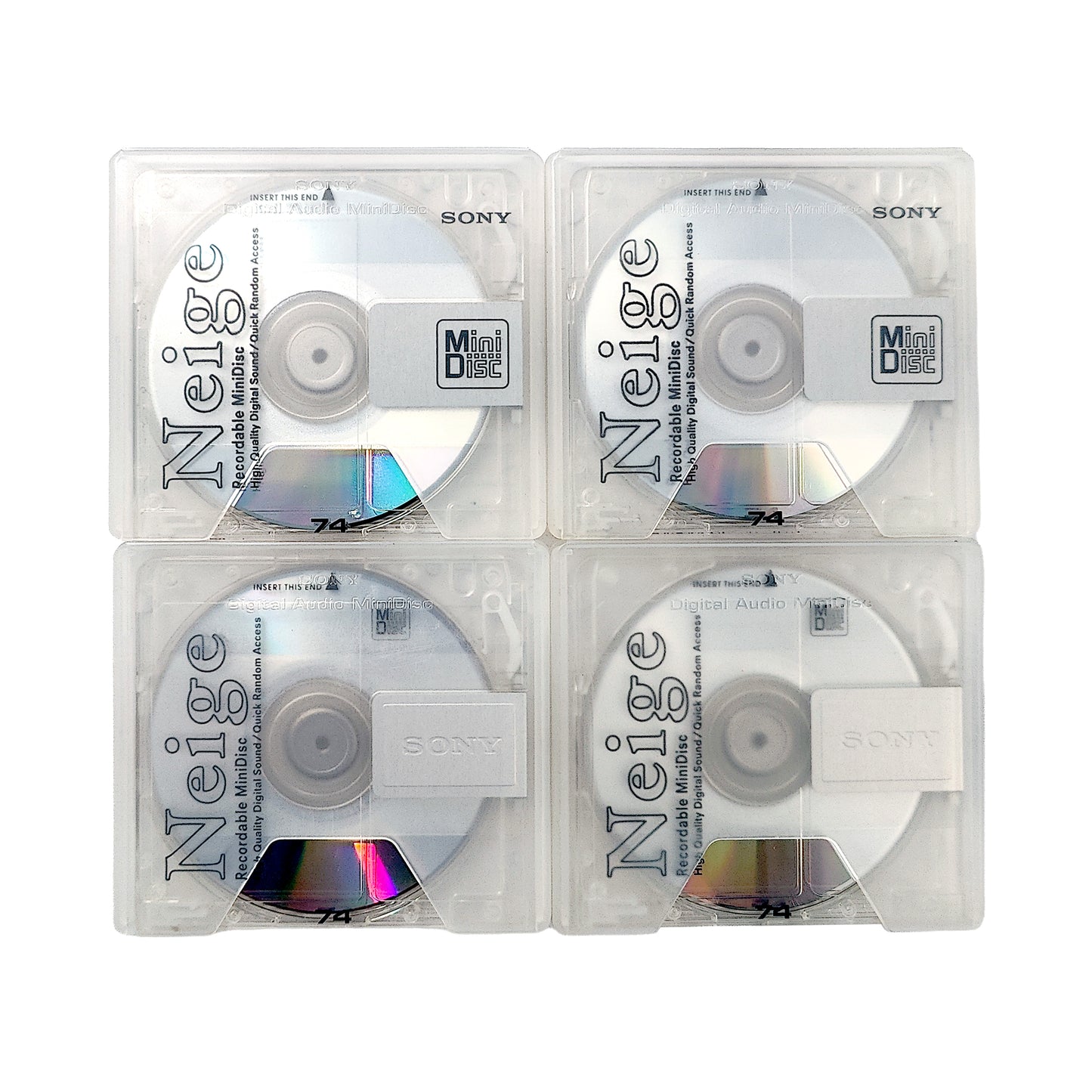 Sony Neige 74 Minute MiniDisc 4 Pack