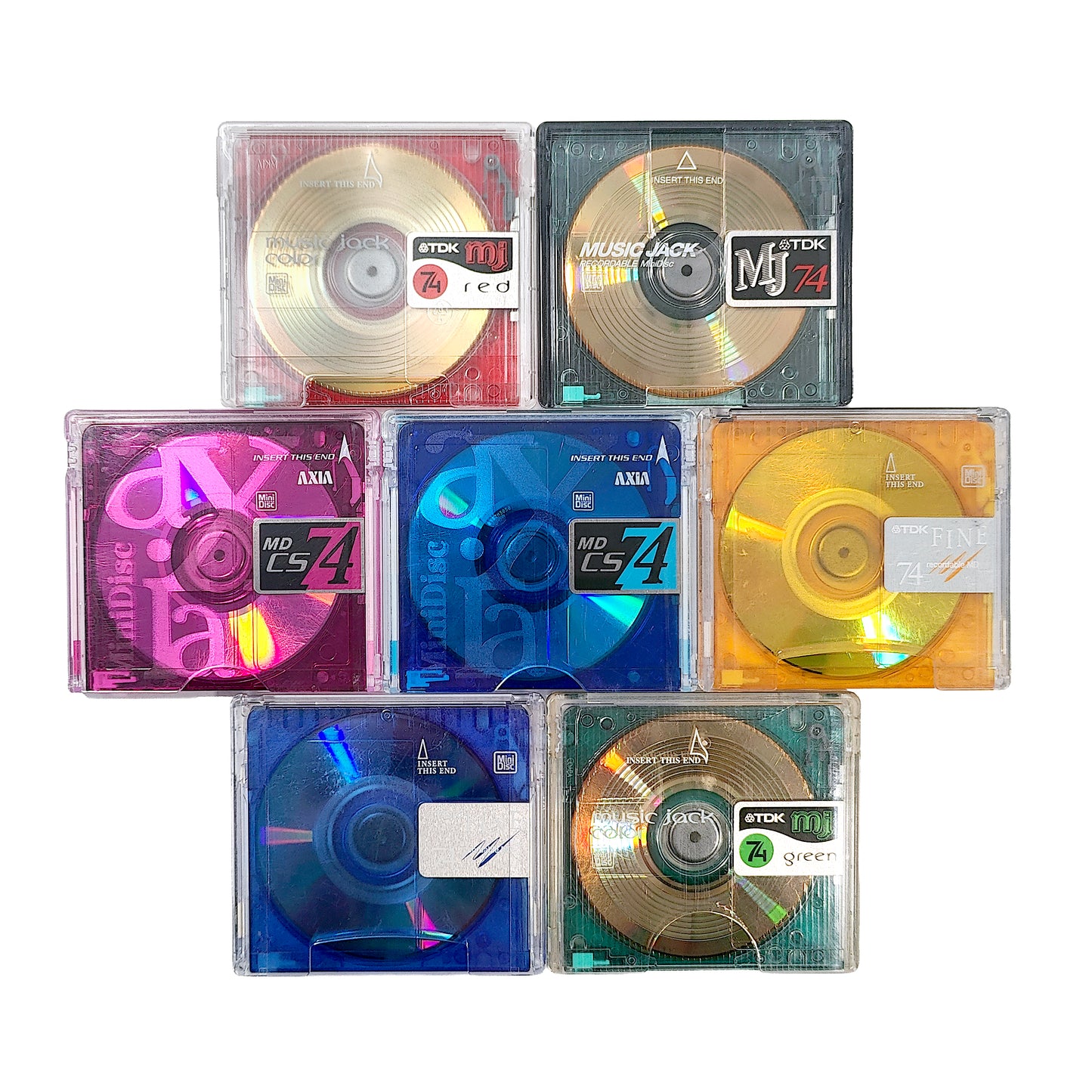 TDK & Axia 74 Minute MiniDisc 7 Pack