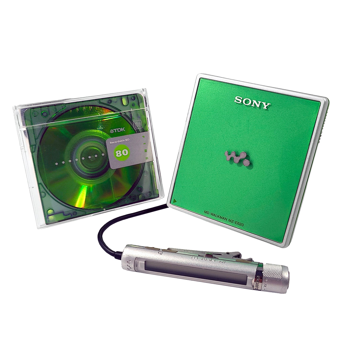 Sony MZ-E620 MiniDisc Player Bundle