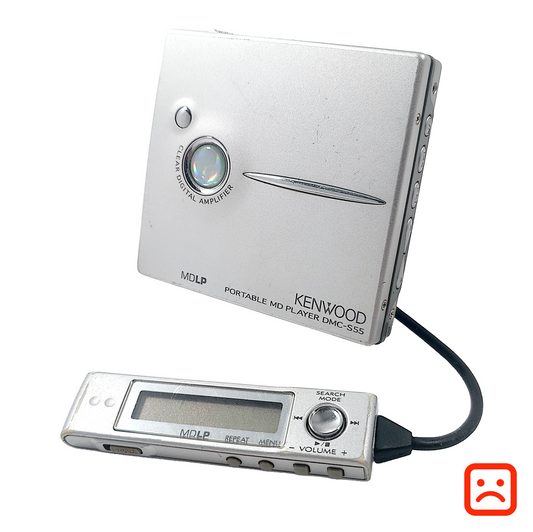 Kenwood DMC-S55-S MiniDisc Player Bundle